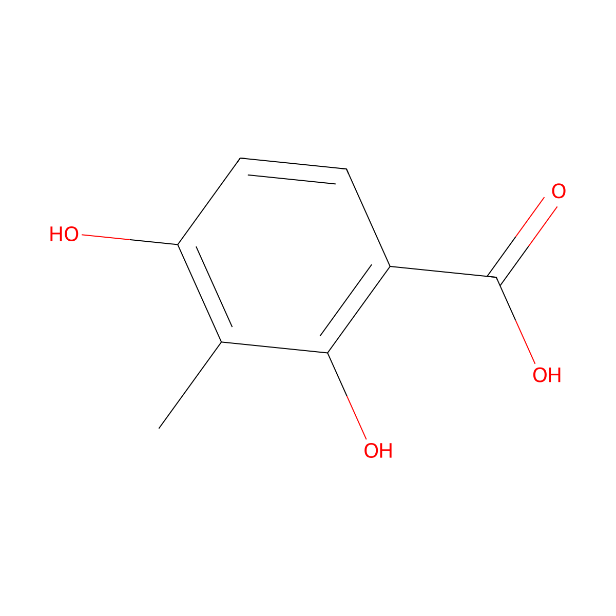 3-Methyl-beta-resorcylic acid molecular structure, CAS 4707-49-7