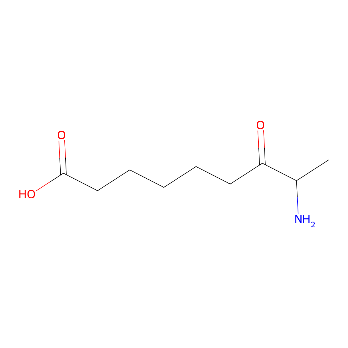 7-Keto-8-Aminopelargonic Acid molecular structure, CAS 4707-58-8