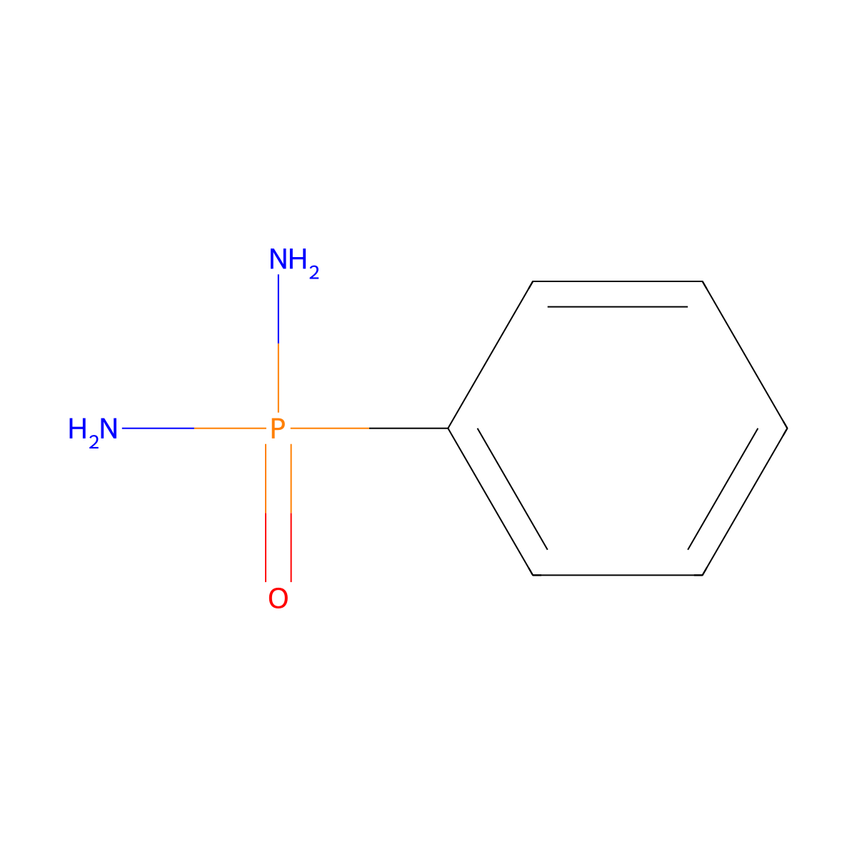 P-Phenylphosphonic diamide molecular structure, CAS 4707-88-4