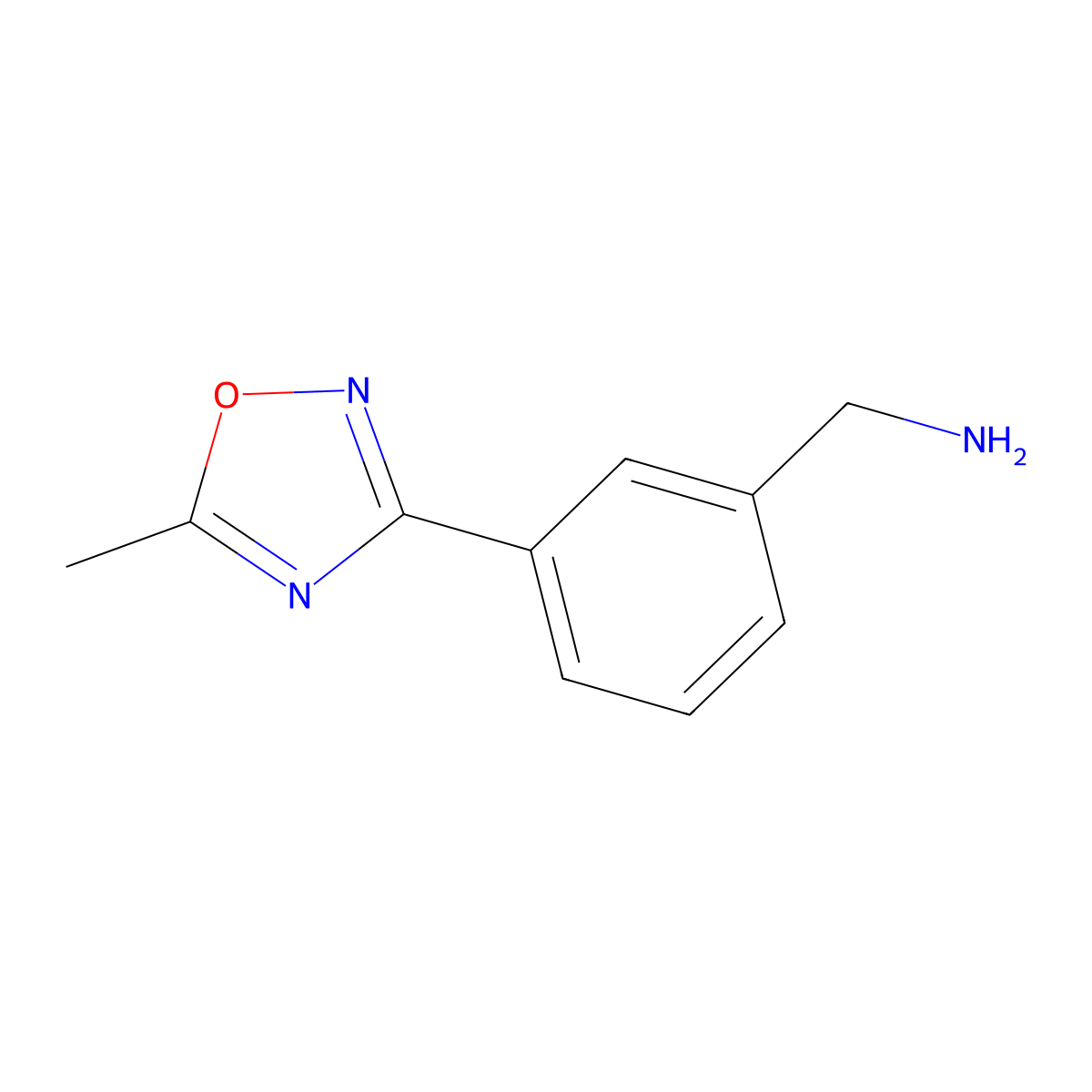 [3-(5-Methyl-1,2,4-oxadiazol-3-yl)phenyl]methanamine molecular structure, CAS 470703-48-1