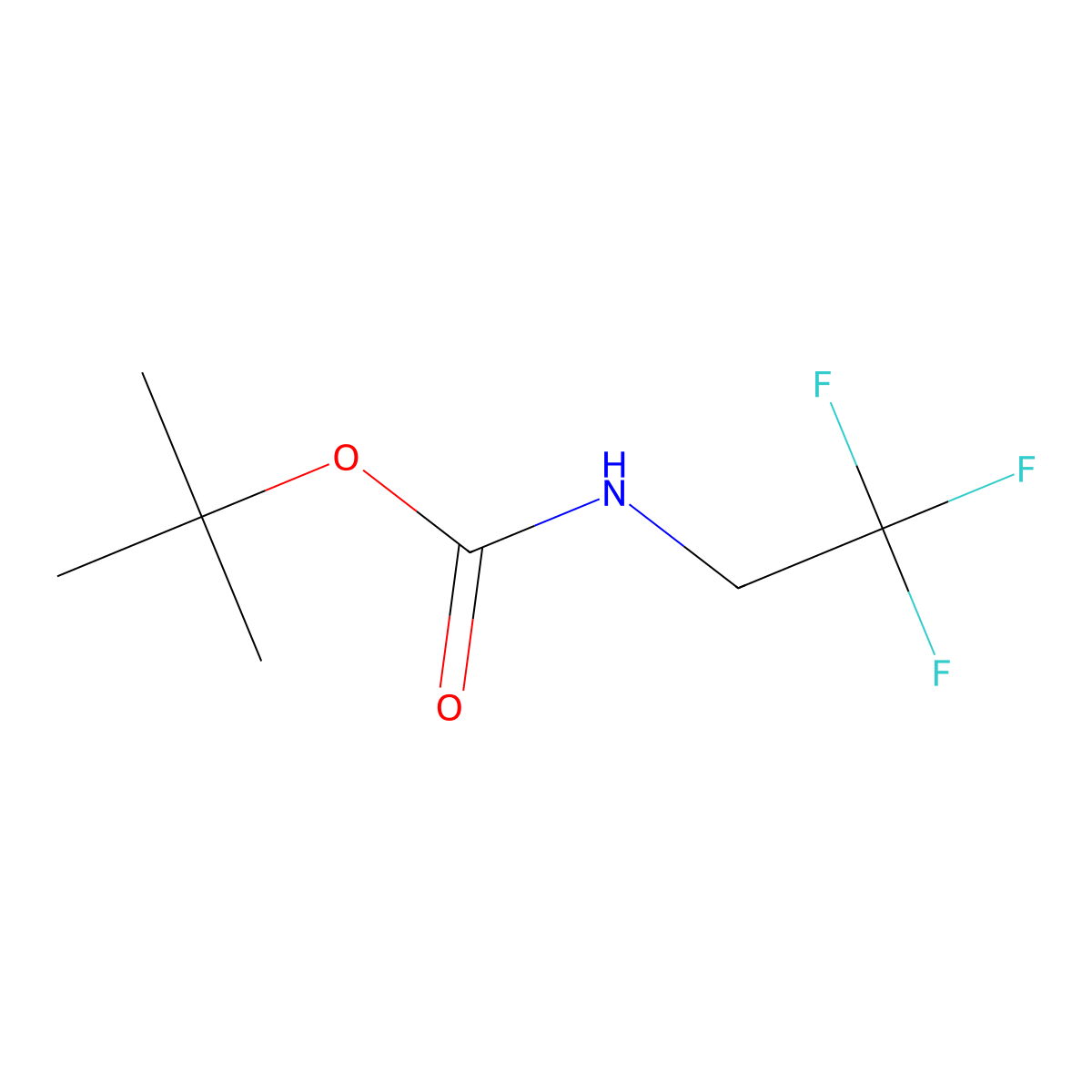 Tert-butyl (2,2,2-trifluoroethyl)carbamate molecular structure, CAS 470703-82-3