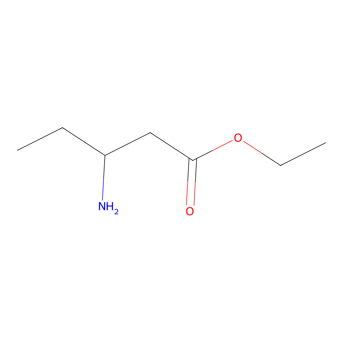 Ethyl (3S)-3-aminopentanoate molecular structure, CAS 470707-09-6