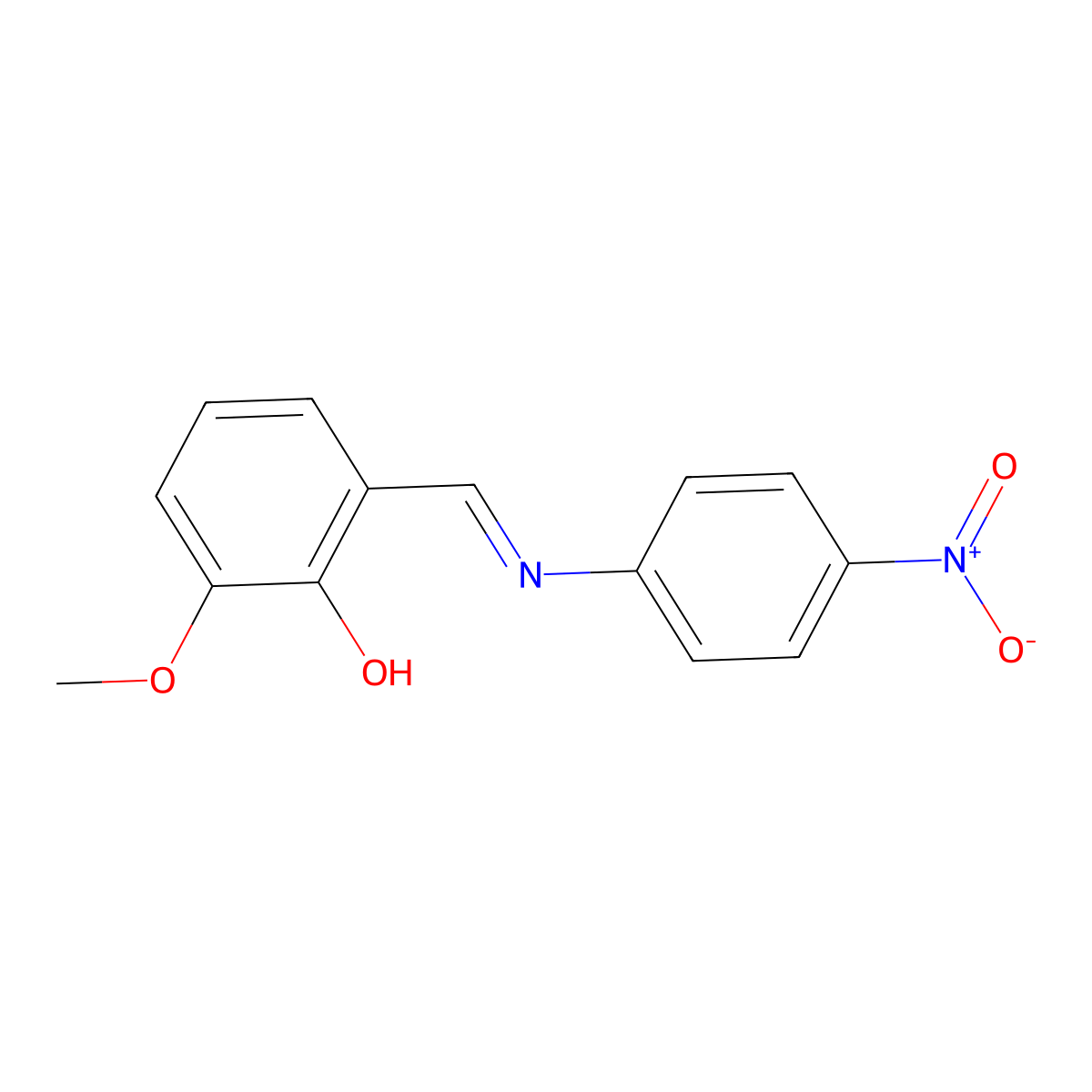 6-Methoxy-alpha-(4-nitrophenylimino)-O-cresol molecular structure, CAS 47074-10-2