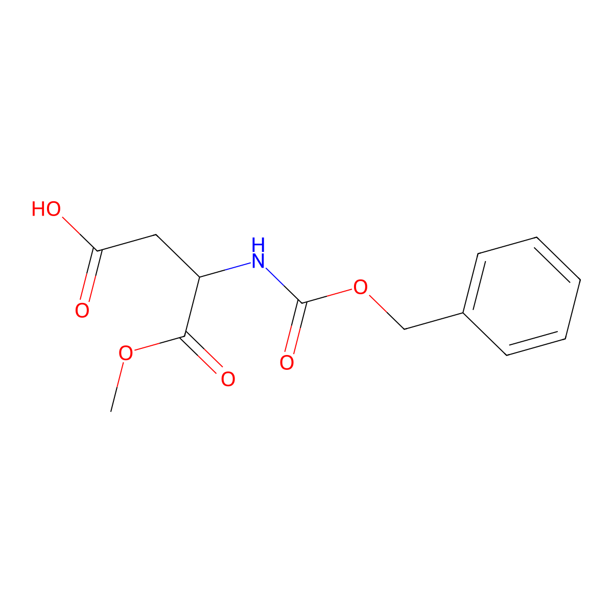 z-d-Asp-ome molecular structure, CAS 47087-37-6