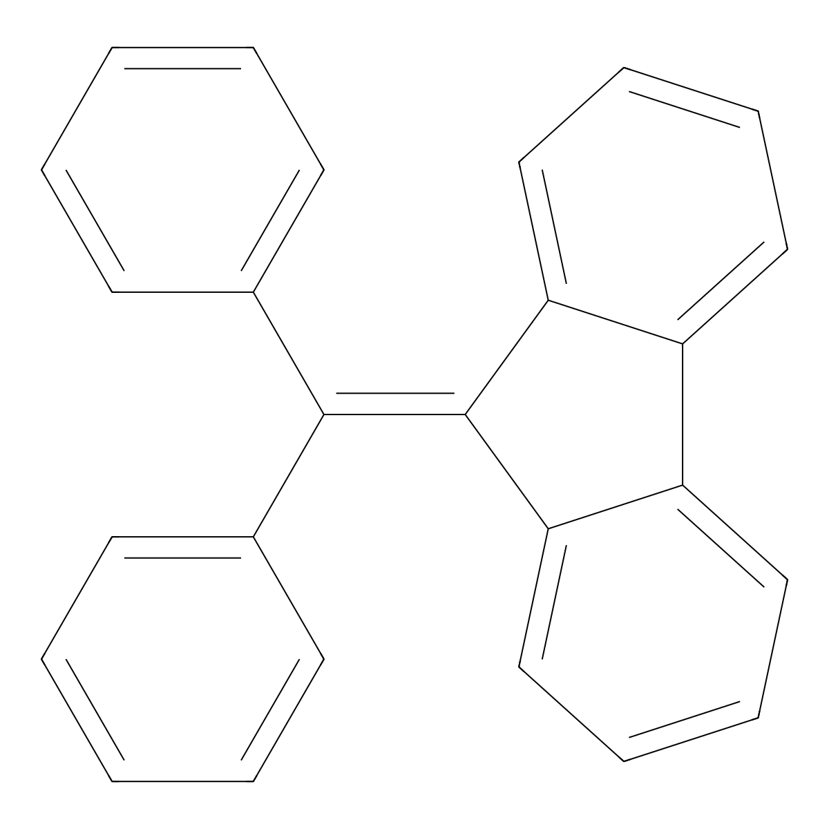 Fluorene, 9-(diphenylmethylene)- molecular structure, CAS 4709-68-6