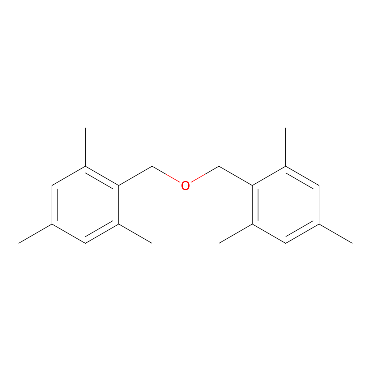 1,1'-(Oxydimethanediyl)bis(2,4,6-trimethylbenzene) molecular structure, CAS 4709-84-6