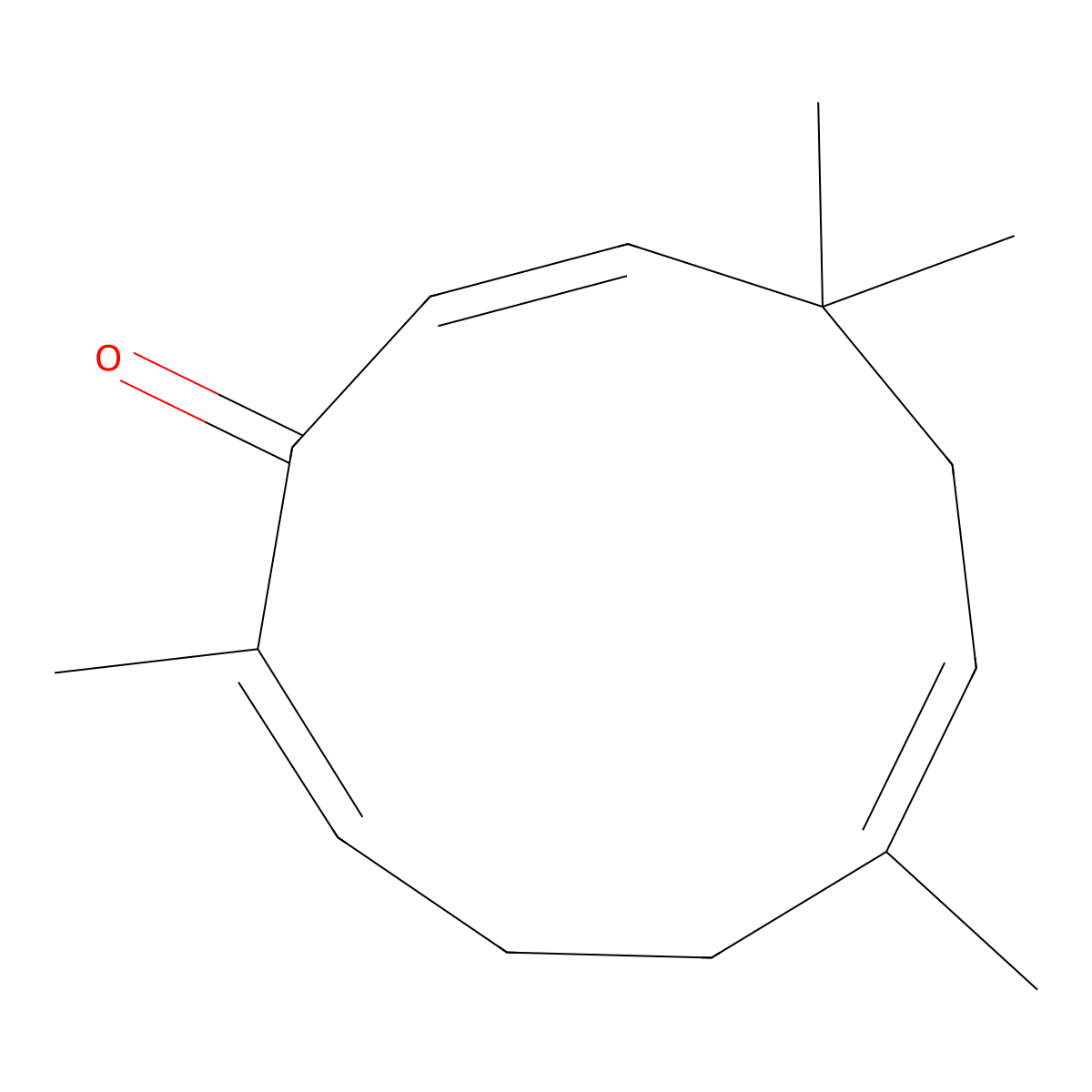Zerumbone molecular structure, CAS 471-05-6