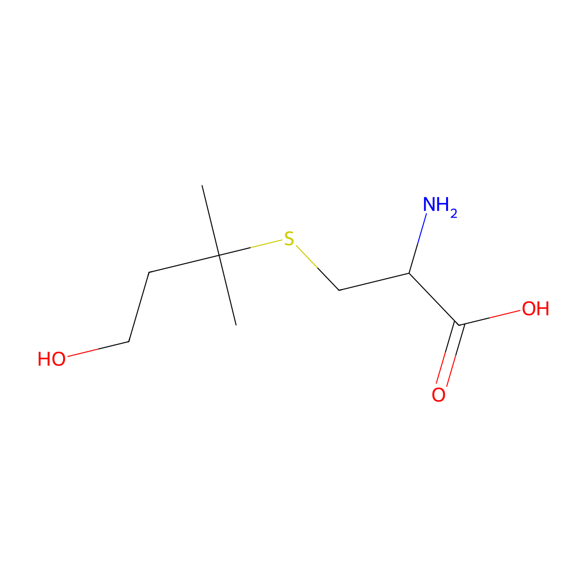 Felinine molecular structure, CAS 471-09-0