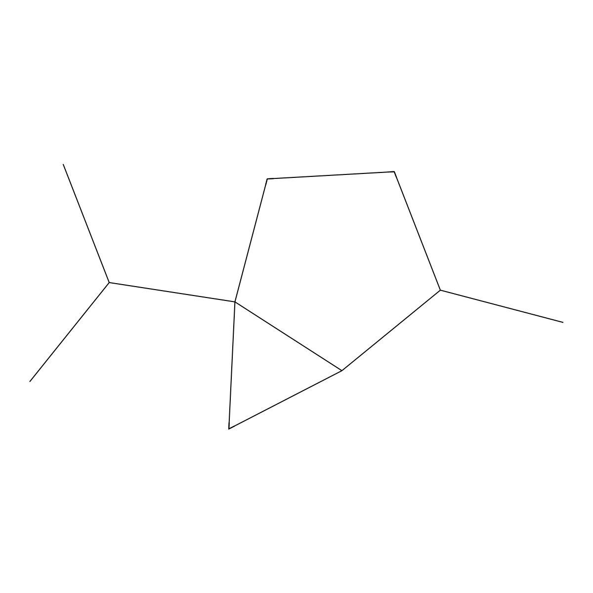 Thujane molecular structure, CAS 471-12-5