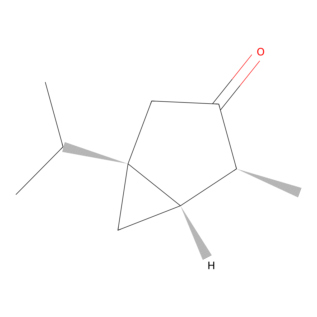 Thujone molecular structure, CAS 471-15-8