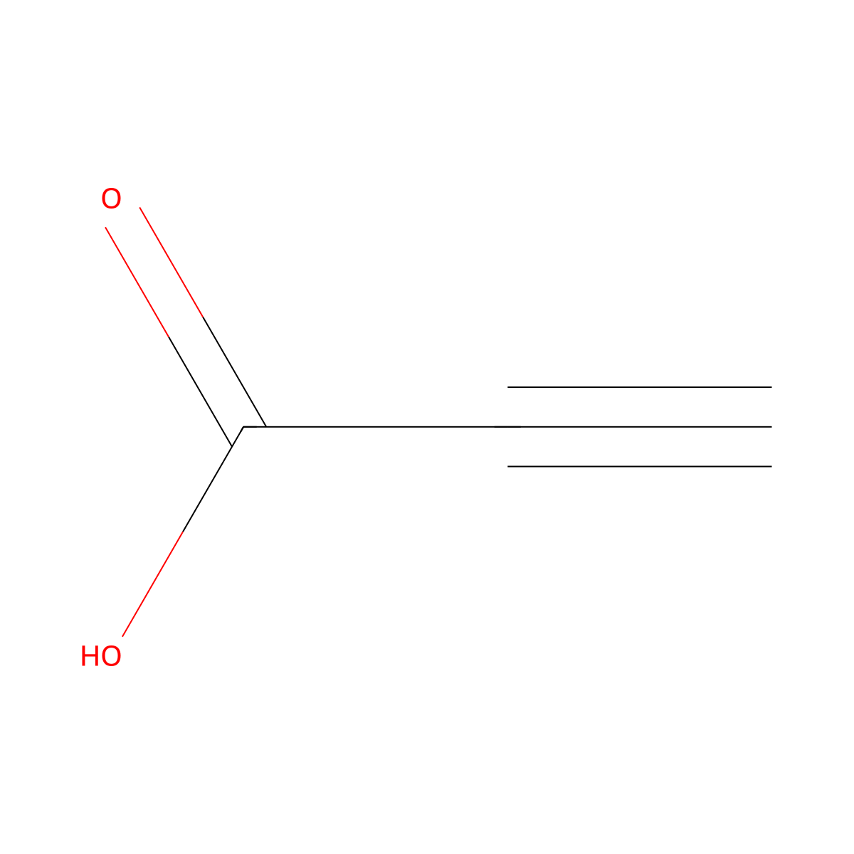 Propiolic Acid molecular structure, CAS 471-25-0