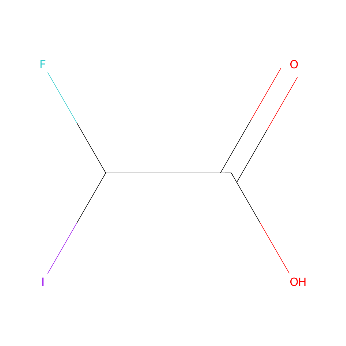 Fluoroiodoacetic acid molecular structure, CAS 471-45-4