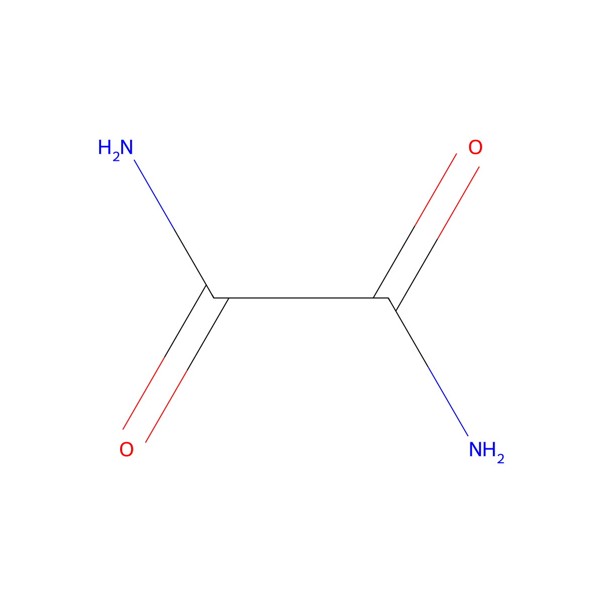 Oxamide molecular structure, CAS 471-46-5