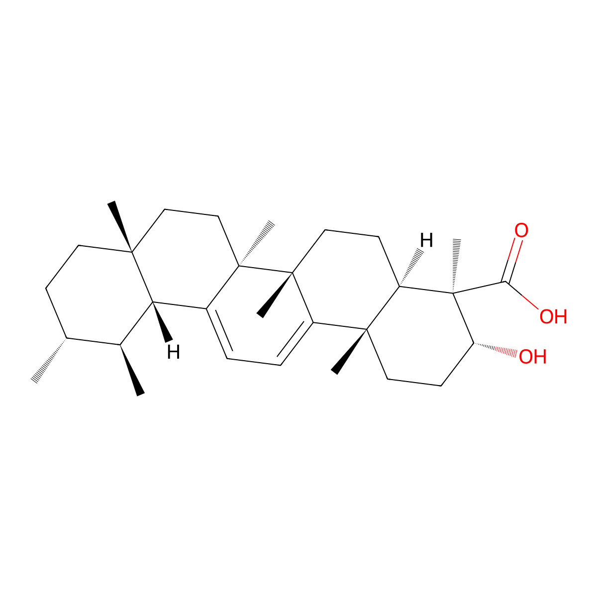 9,11-Dehydro-beta-boswellic acid molecular structure, CAS 471-65-8