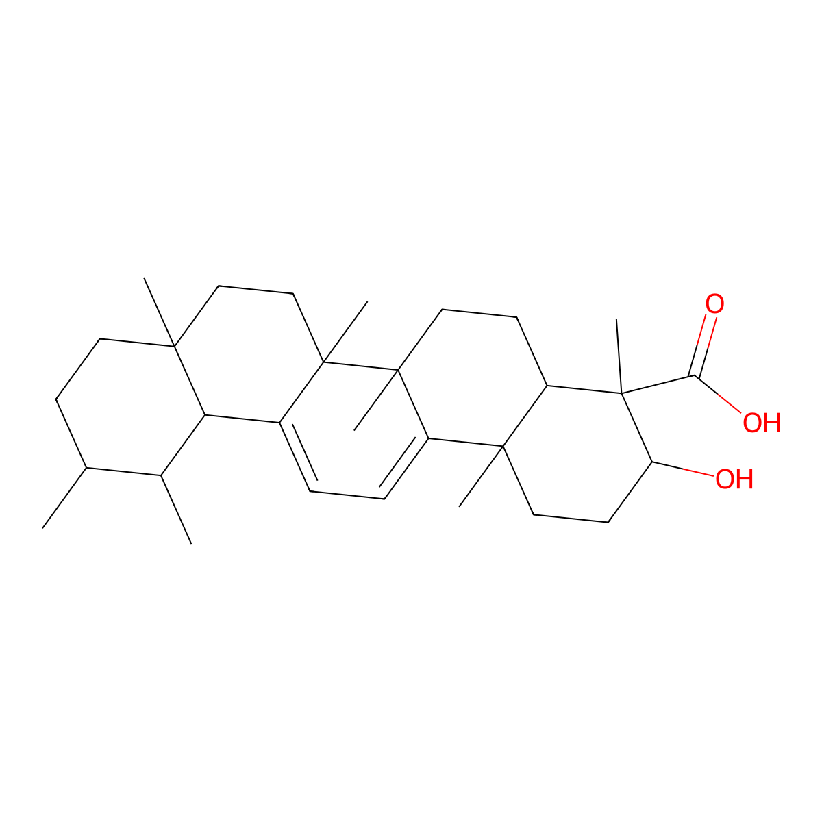 9,11-Dehydro-beta-boswellic acid molecular structure, CAS 471-65-8