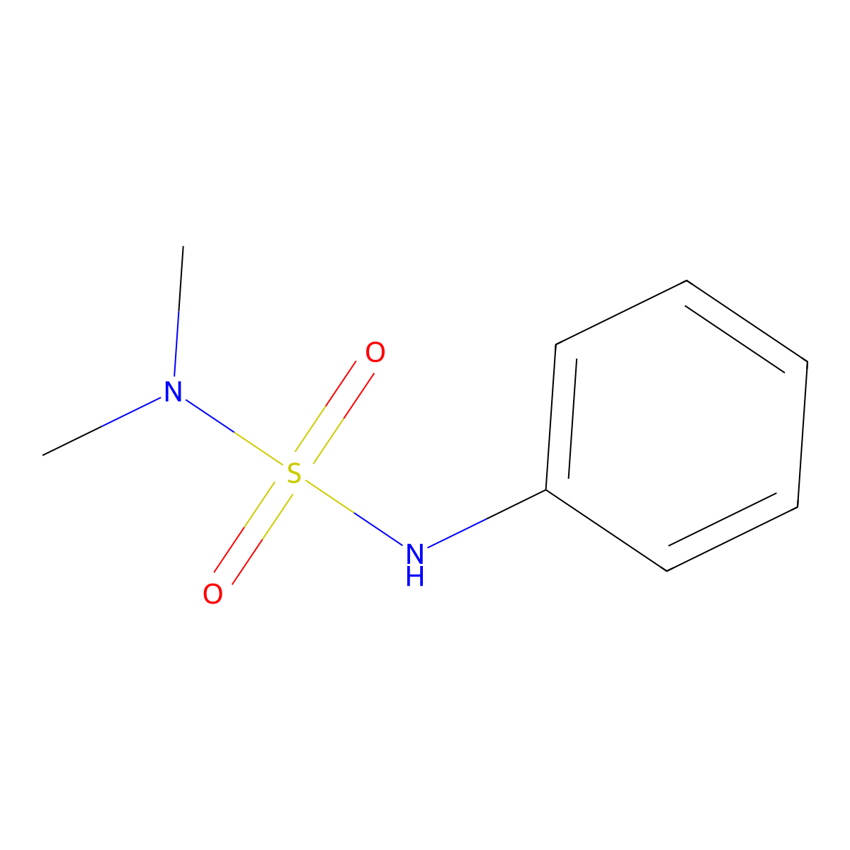 Sulfamide, N,N-dimethyl-N'-phenyl- molecular structure, CAS 4710-17-2