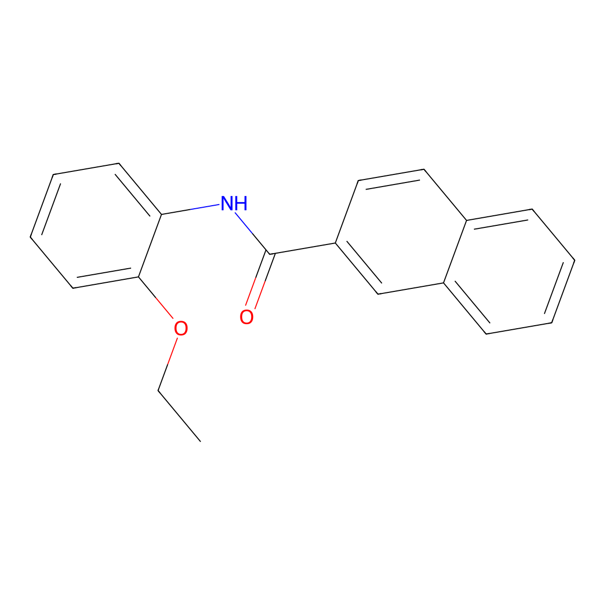 2-Naphthalenecarboxamide, N-(2-ethoxyphenyl)- molecular structure, CAS 4711-67-5