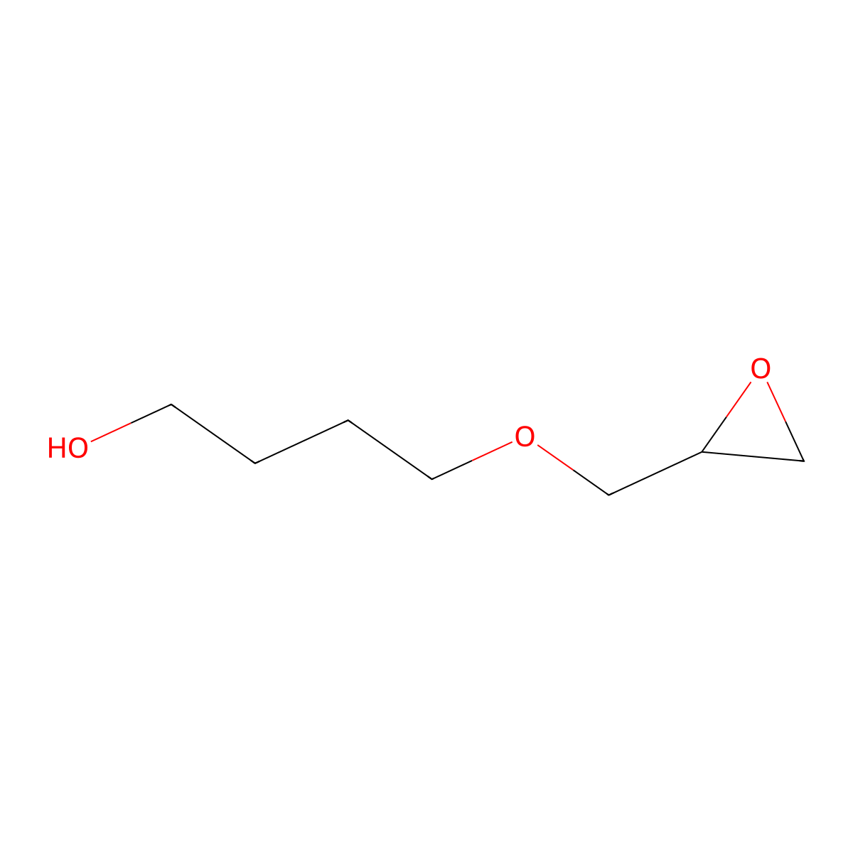 4-(Oxiran-2-ylmethoxy)butan-1-OL molecular structure, CAS 4711-95-9