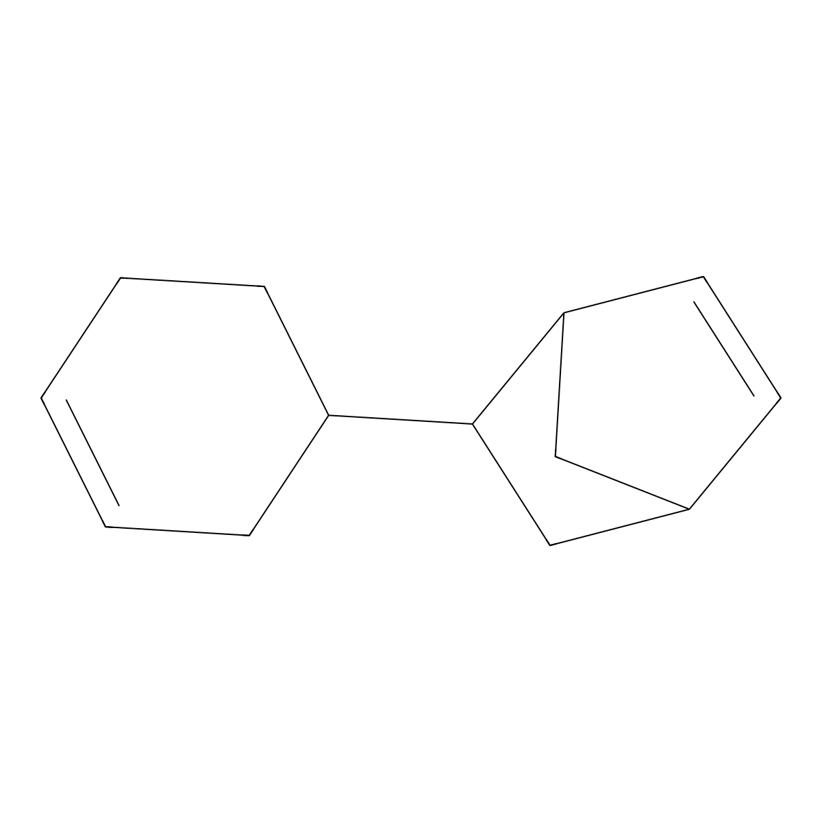 5-(3-Cyclohexen-1-yl)bicyclo(2.2.1)hept-2-ene molecular structure, CAS 4711-96-0