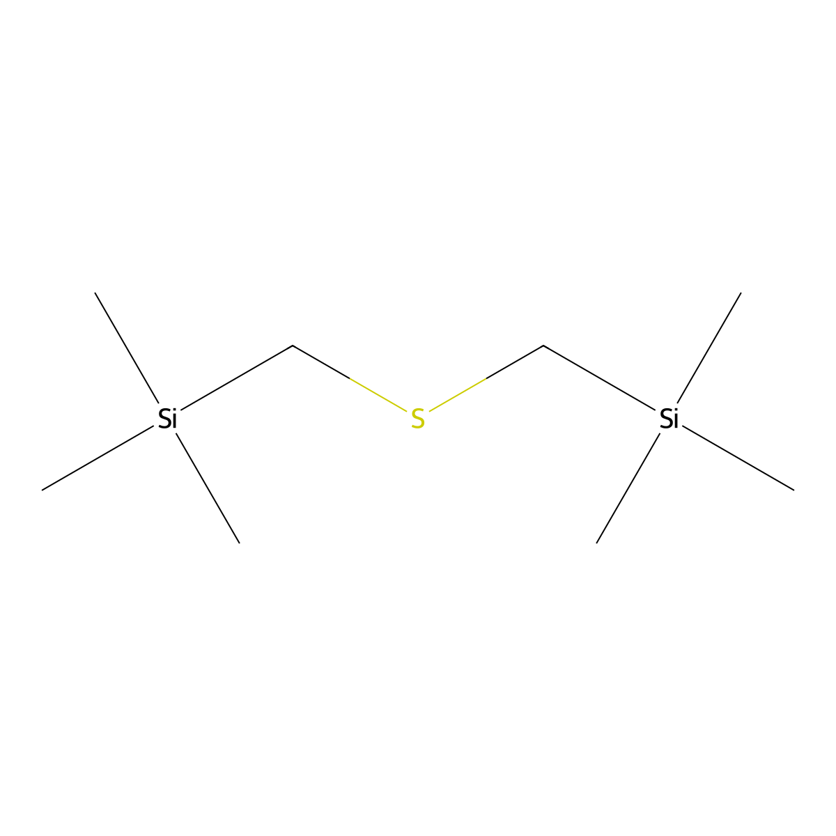 Silane, (thiobis(methylene))bis(thiomethyl- molecular structure, CAS 4712-51-0