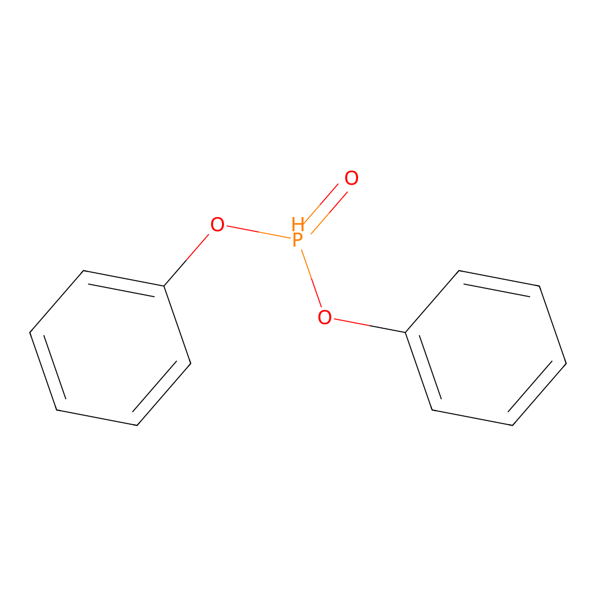 Diphenyl phosphite molecular structure, CAS 4712-55-4