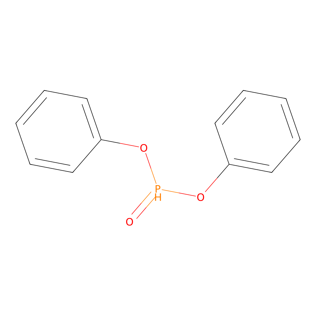 Diphenyl phosphite molecular structure, CAS 4712-55-4
