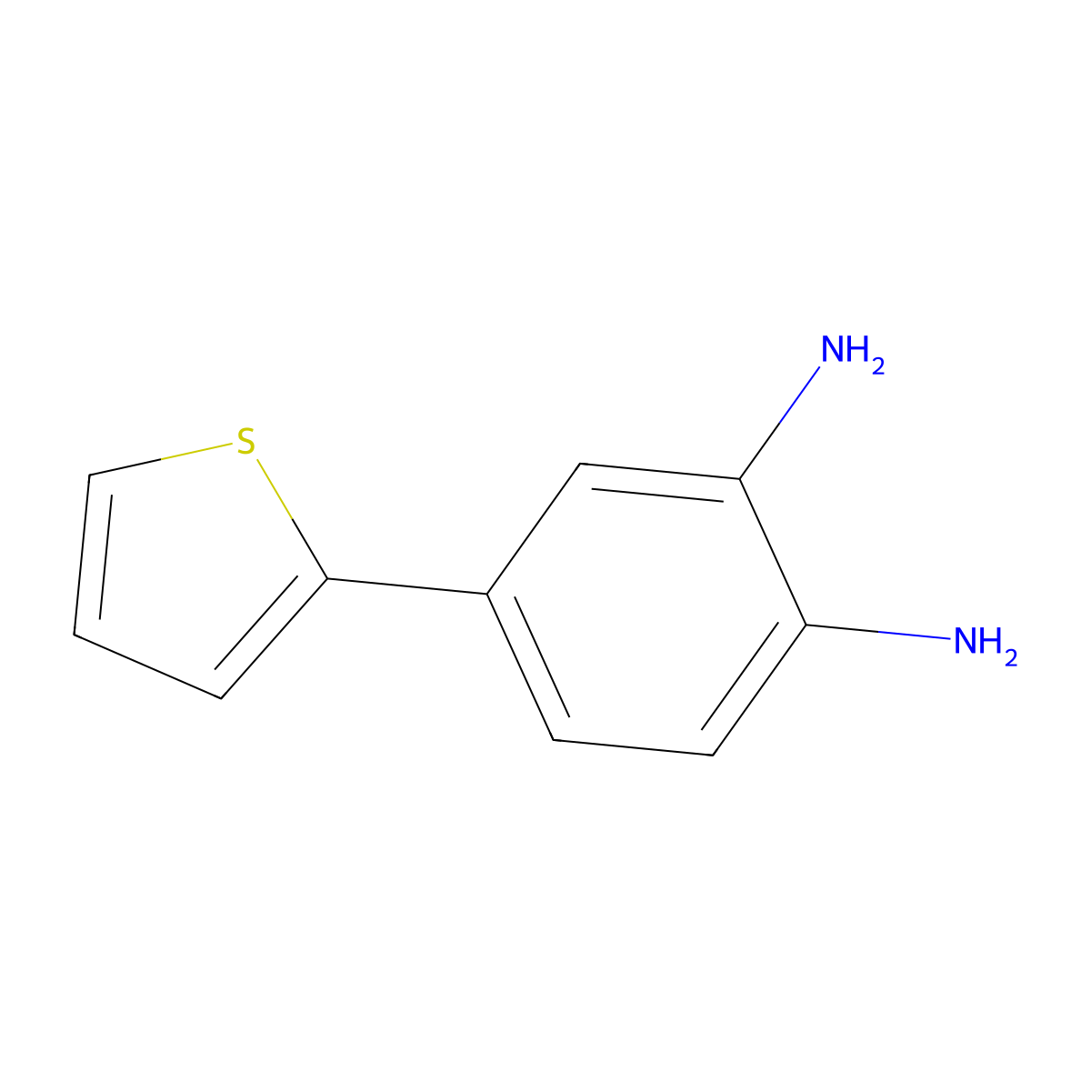 4-(Thiophen-2-yl)benzene-1,2-diamine molecular structure, CAS 471239-63-1