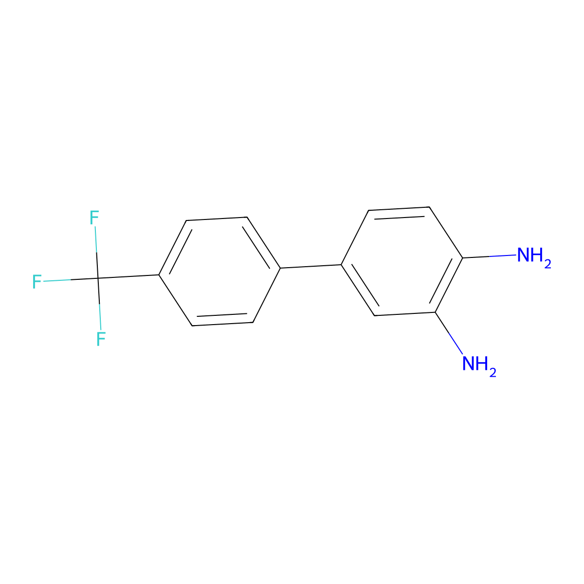 4'-(Trifluoromethyl)-3,4-biphenyldiamine molecular structure, CAS 471240-41-2