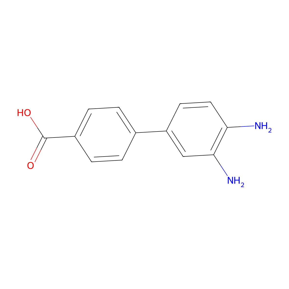 4-(3,4-Diaminophenyl)benzoic acid molecular structure, CAS 471240-88-7