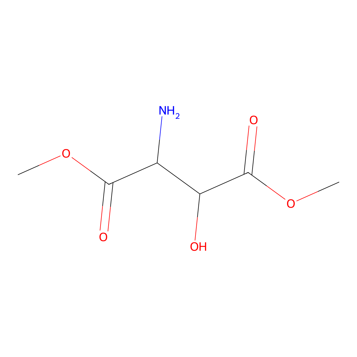 Dimethyl 3-hydroxyaspartate molecular structure, CAS 471242-80-5