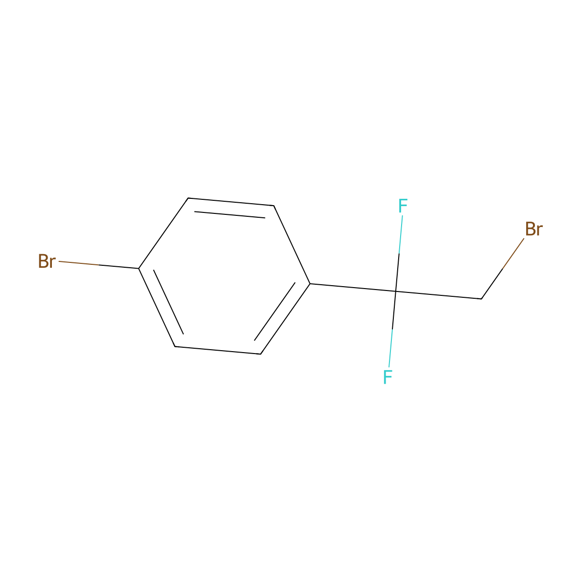 1-Bromo-4-(2-bromo-1,1-difluoroethyl)benzene molecular structure, CAS 471246-90-9