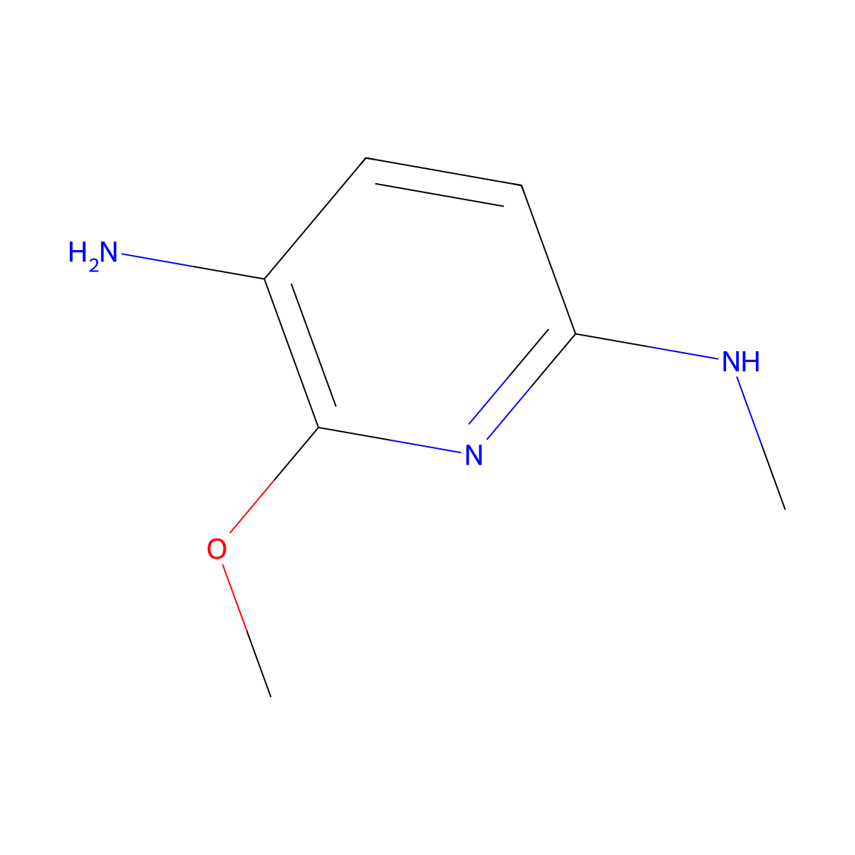 6-methoxy-N2-methylpyridine-2,5-diamine molecular structure, CAS 471254-59-8