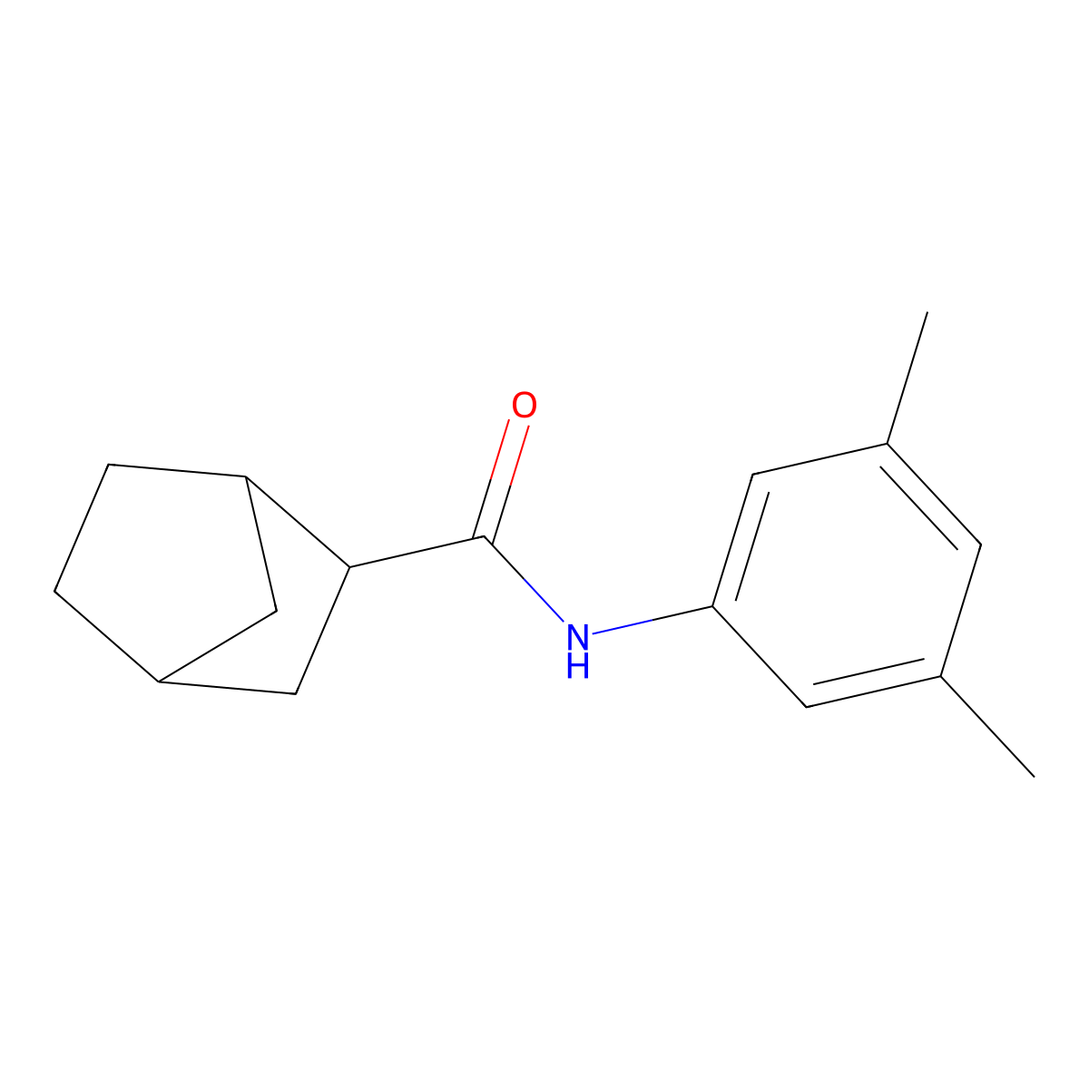 N-(3,5-dimethylphenyl)bicyclo[2.2.1]heptane-2-carboxamide molecular structure, CAS 471289-36-8