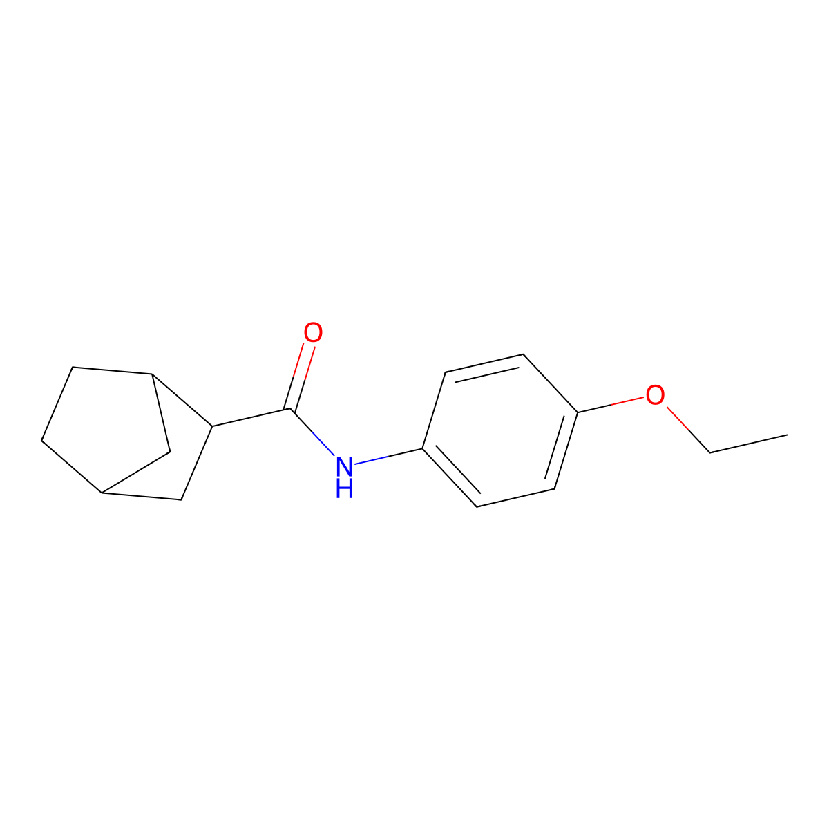 N-(4-ethoxyphenyl)bicyclo[2.2.1]heptane-2-carboxamide molecular structure, CAS 471290-29-6