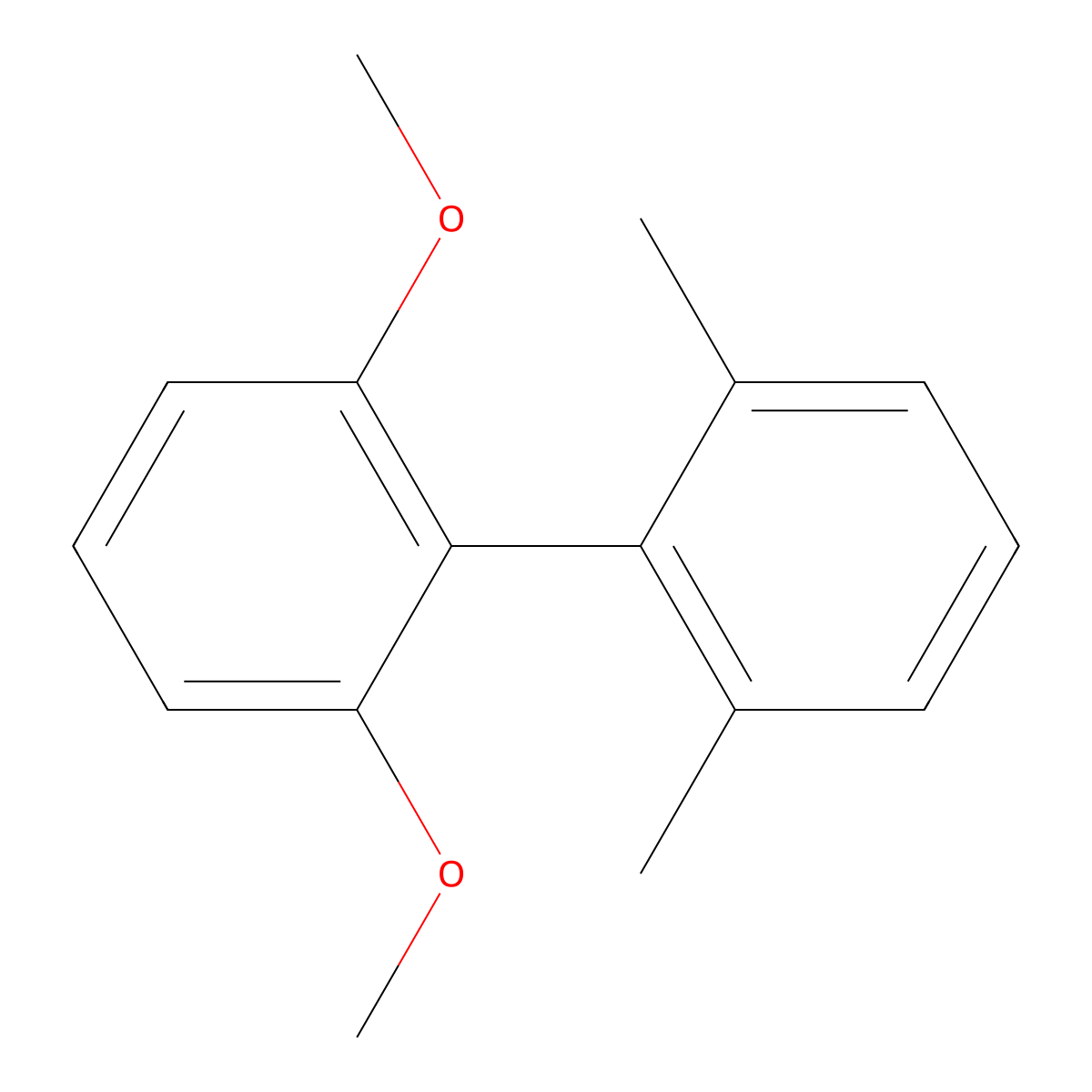 2,6-Dimethoxy-2',6'-dimethyl-1,1'-biphenyl molecular structure, CAS 471290-69-4