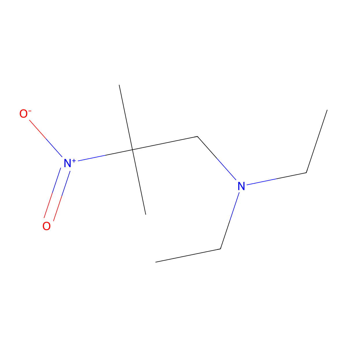 1-Diethylamino-2-methyl-2-nitropropane molecular structure, CAS 4713-96-6