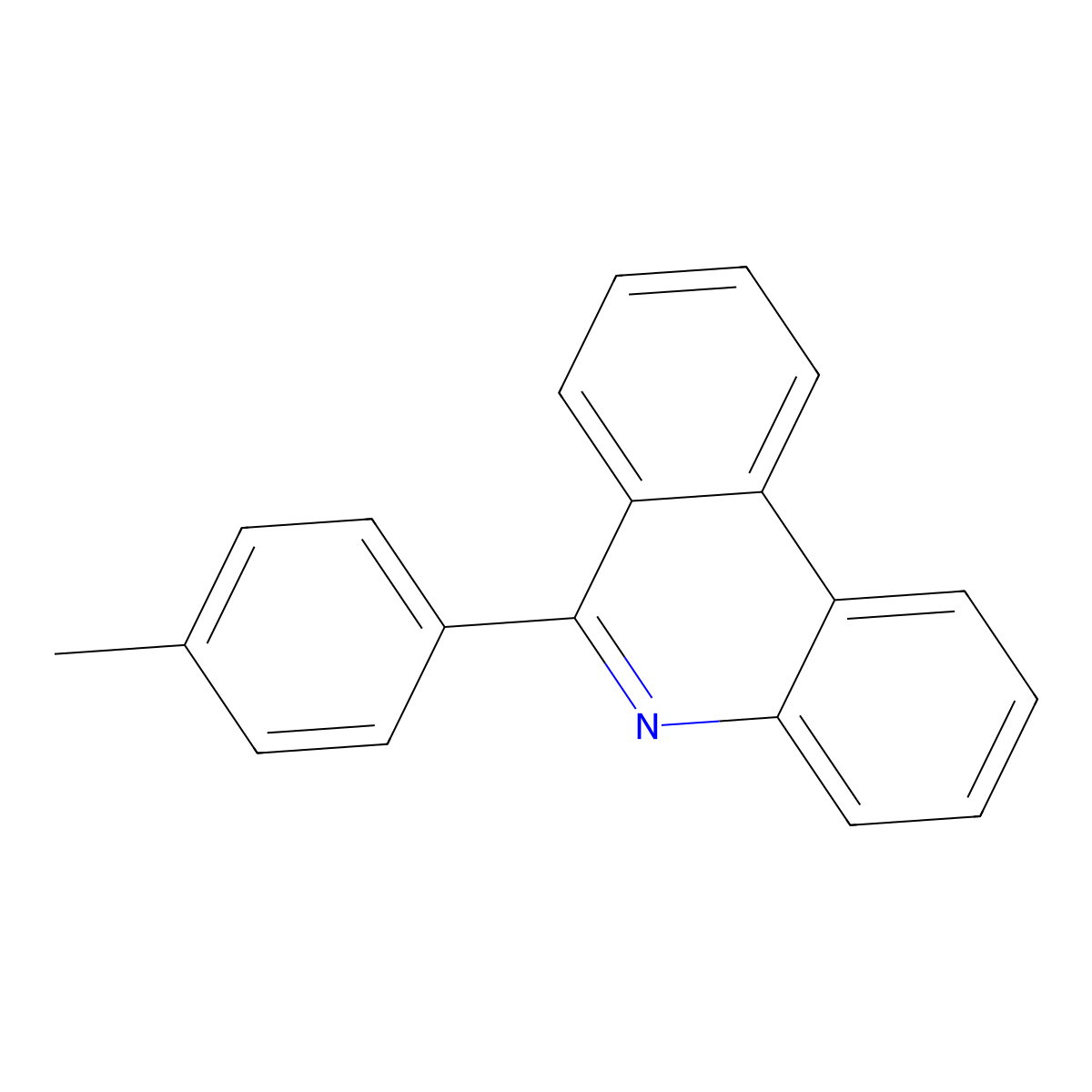 6-(4-Methylphenyl)phenanthridine molecular structure, CAS 47135-83-1