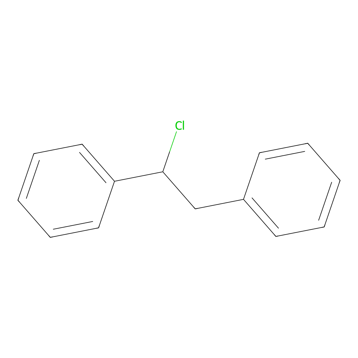 (2-Chloro-2-phenylethyl)benzene molecular structure, CAS 4714-14-1
