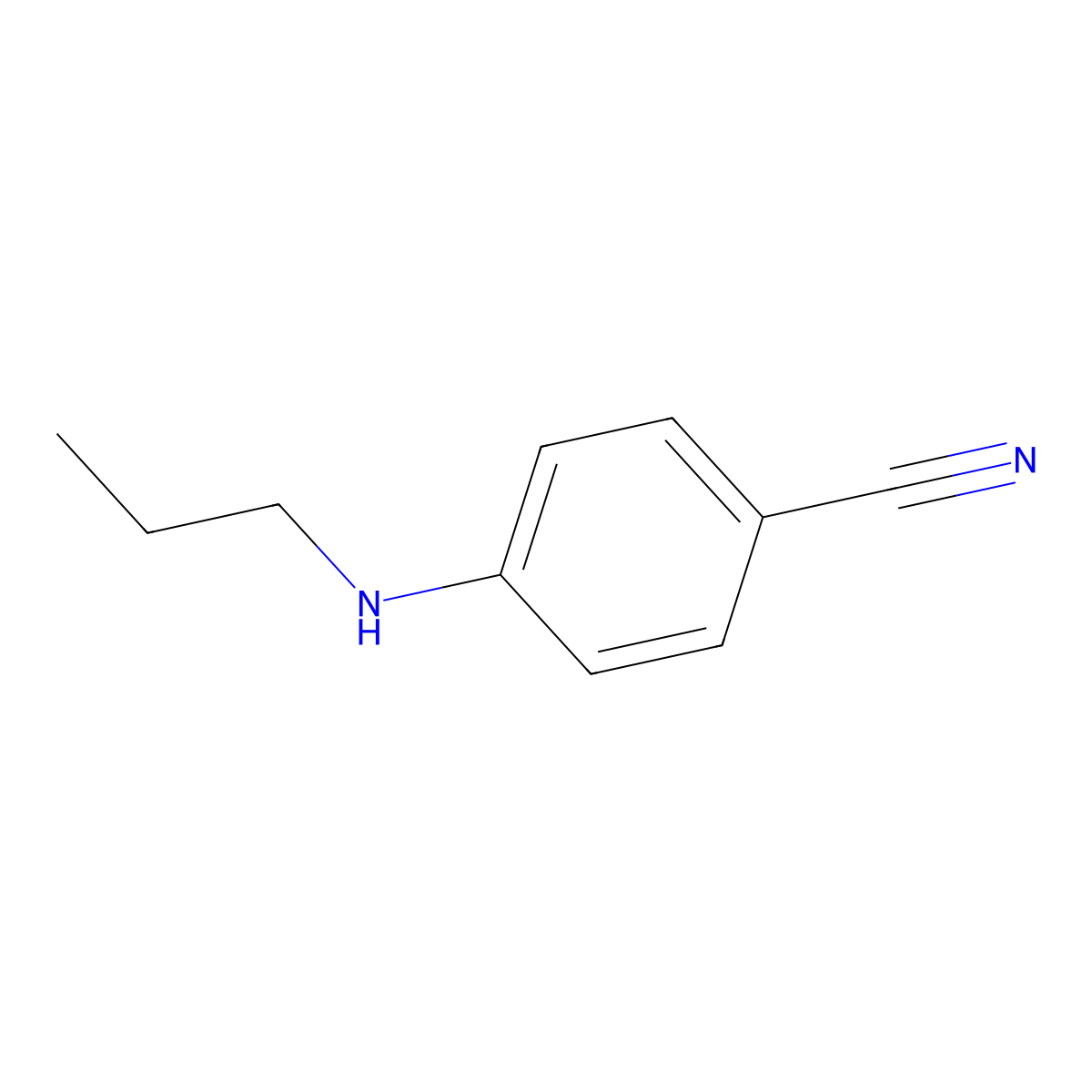 4-(Propylamino)benzonitrile molecular structure, CAS 4714-64-1
