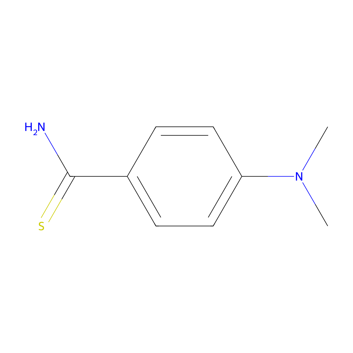 4-(Dimethylamino)benzenecarbothioamide molecular structure, CAS 4714-69-6
