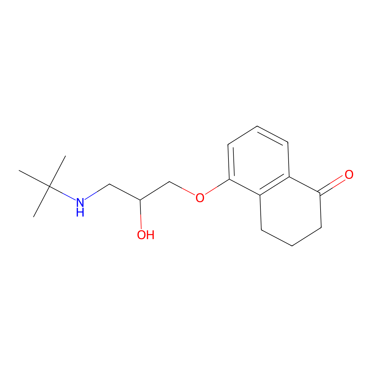 Bunolol, (R)- molecular structure, CAS 47141-41-3