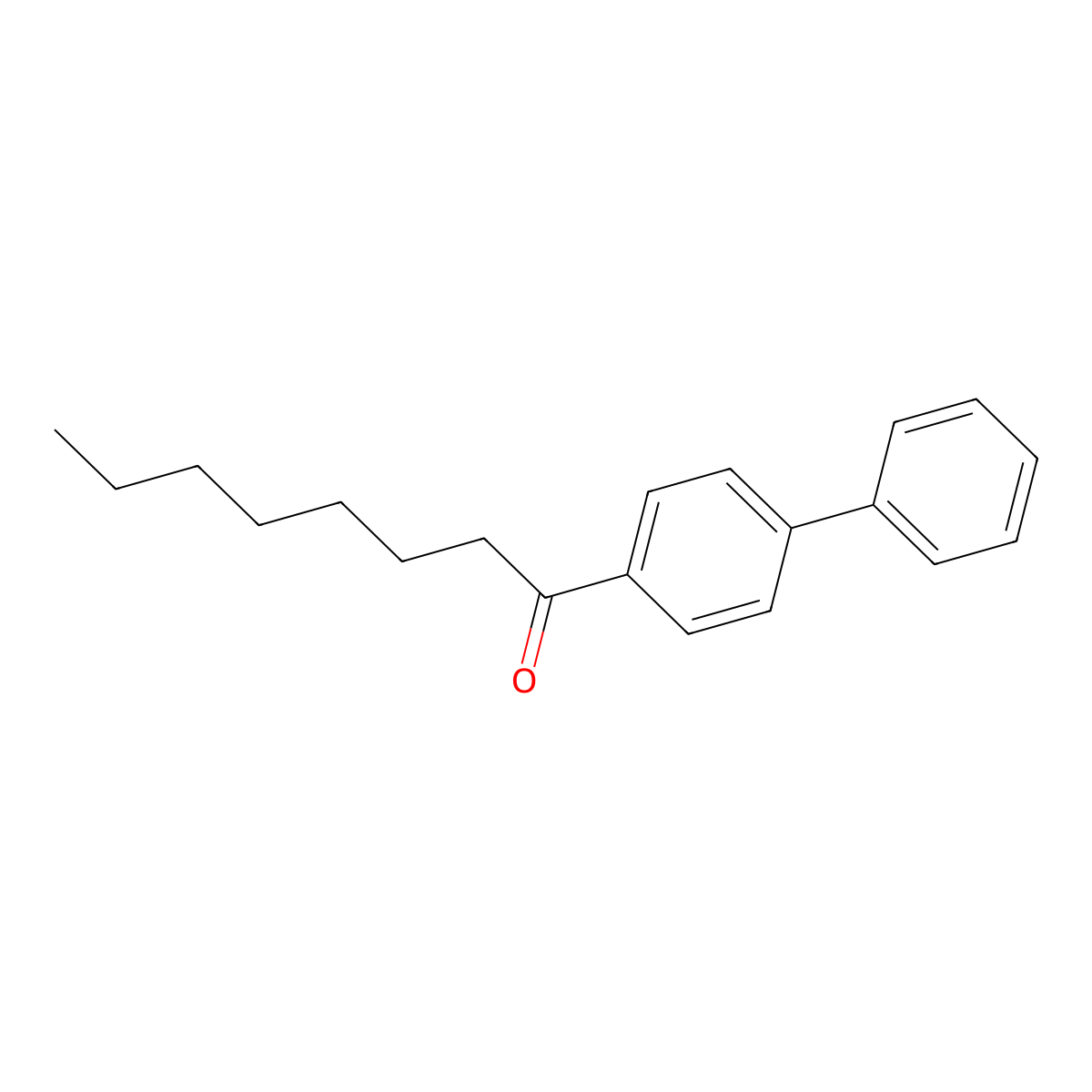 4-n-Octanoylbiphenyl molecular structure, CAS 47162-00-5
