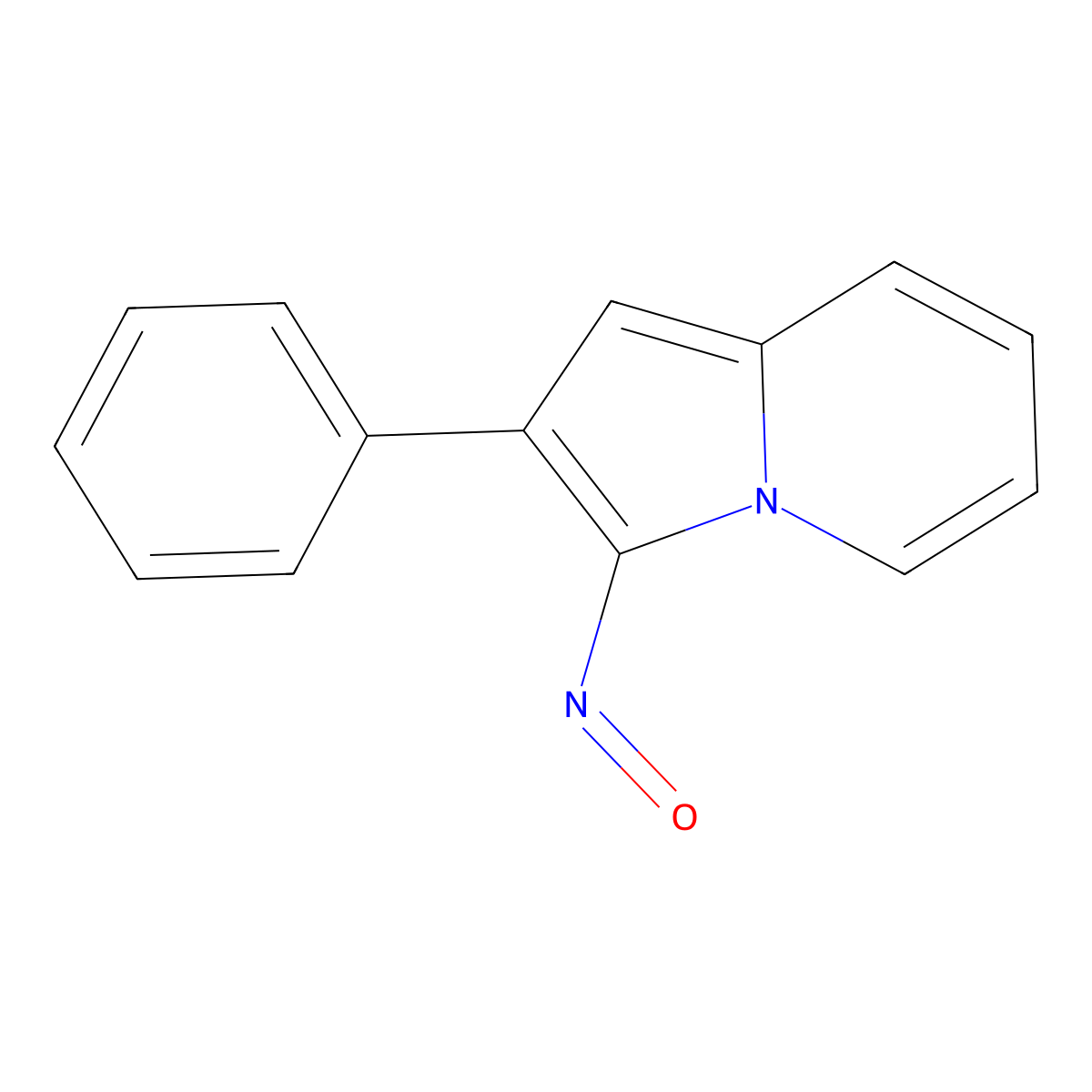 3-Nitroso-2-phenylindolizine molecular structure, CAS 4717-98-0
