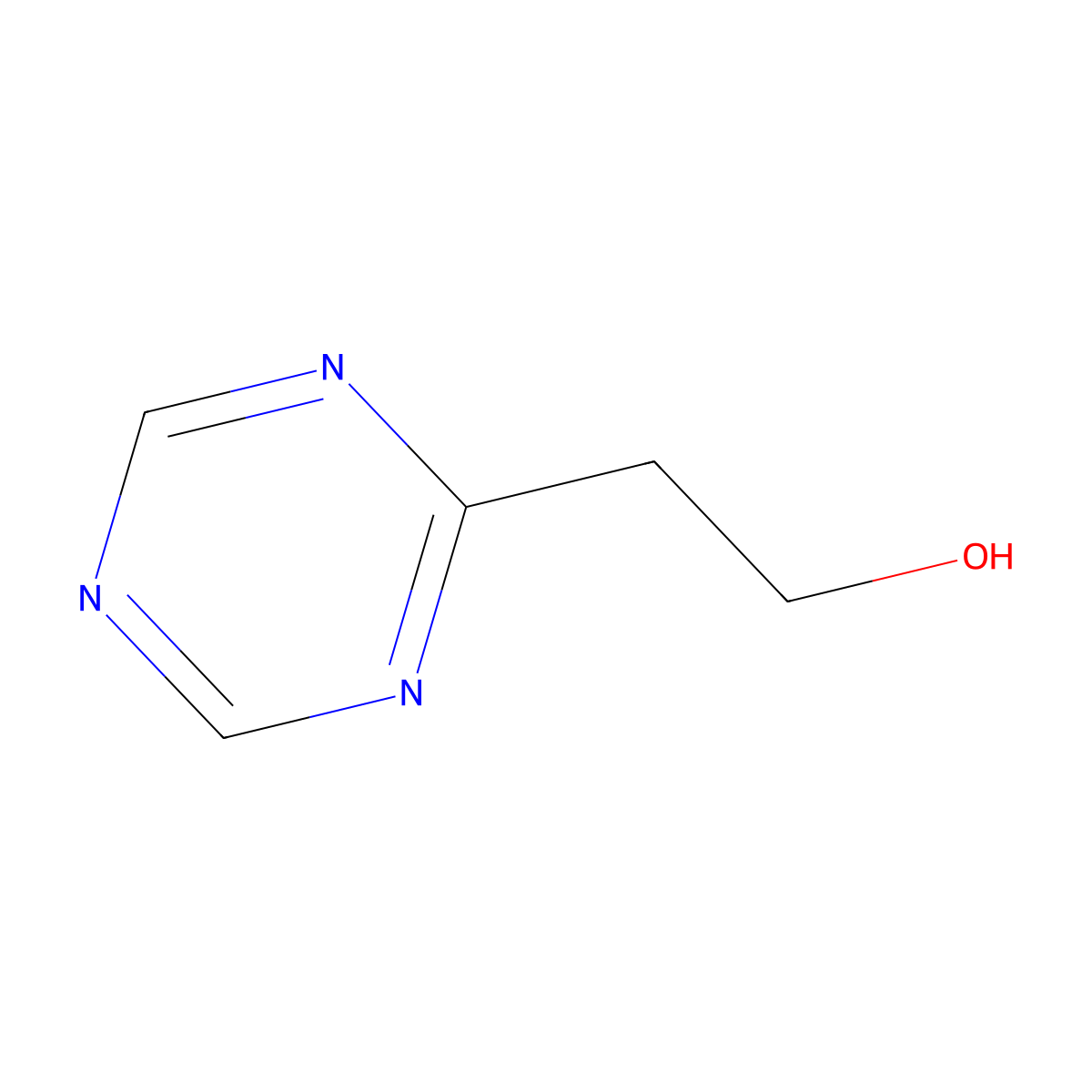 2-(1,3,5-Triazin-2-yl)ethanol molecular structure, CAS 4718-97-2