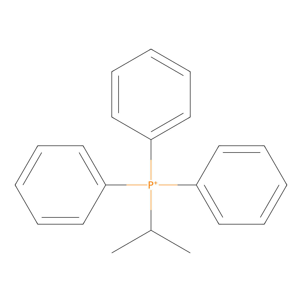 Isopropyltriphenylphosphonium molecular structure, CAS 47180-35-8
