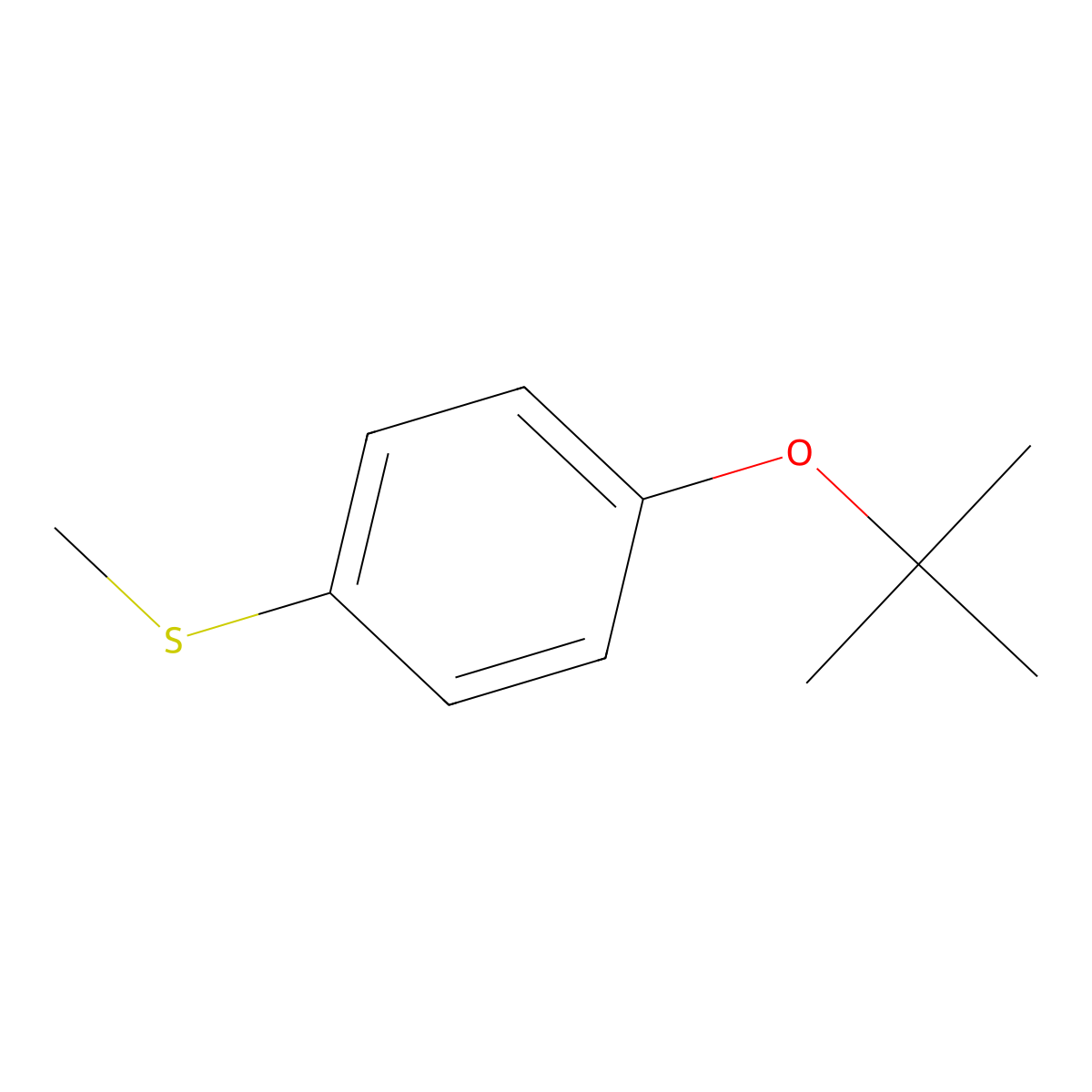 (4-(Tert-butoxy)phenyl)(methyl)sulfane molecular structure, CAS 471866-59-8