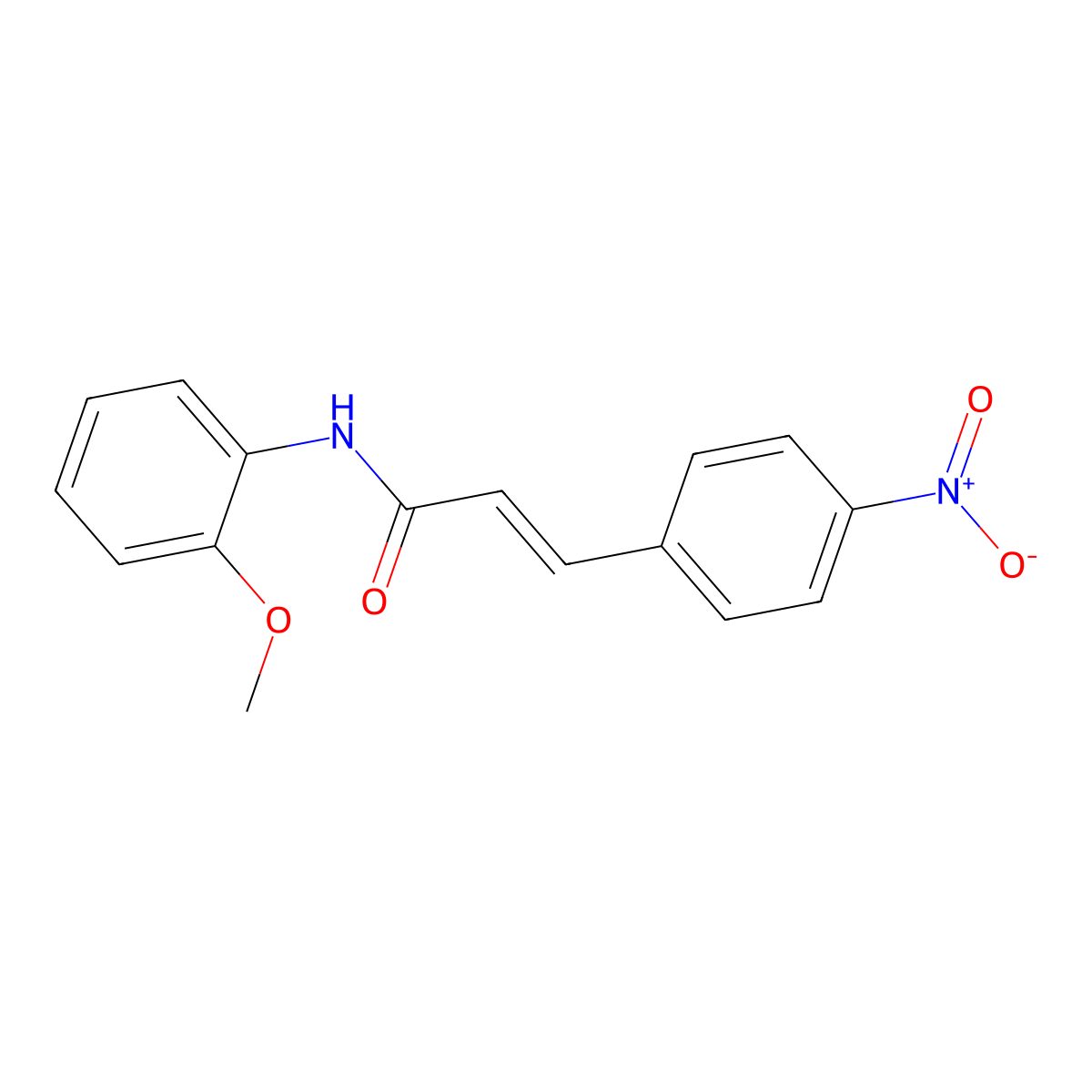 N-(2-methoxyphenyl)-3-(4-nitrophenyl)prop-2-enamide molecular structure, CAS 471894-95-8