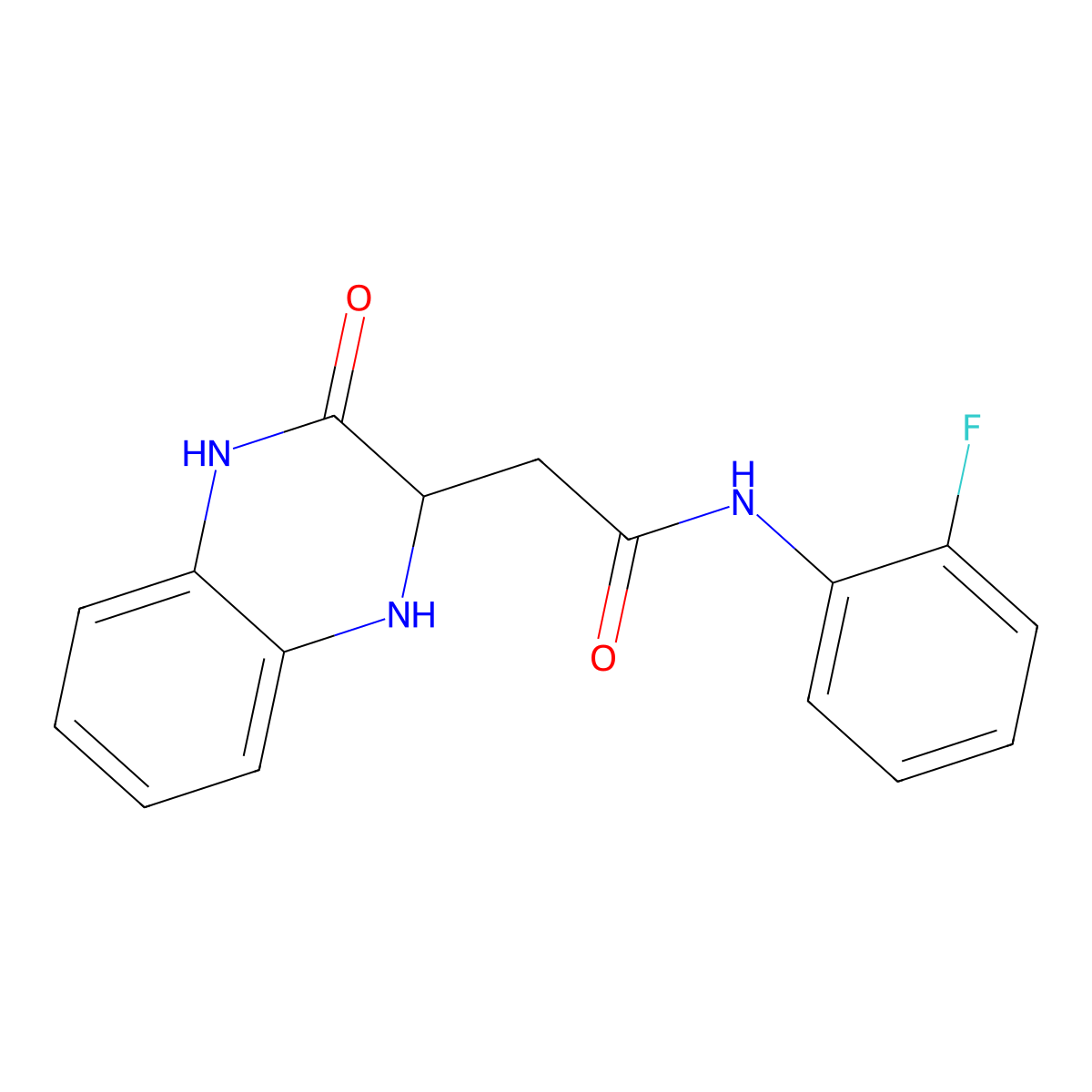 N-(2-fluorophenyl)-2-(3-oxo-1,2,3,4-tetrahydroquinoxalin-2-yl)acetamide molecular structure, CAS 471917-74-5