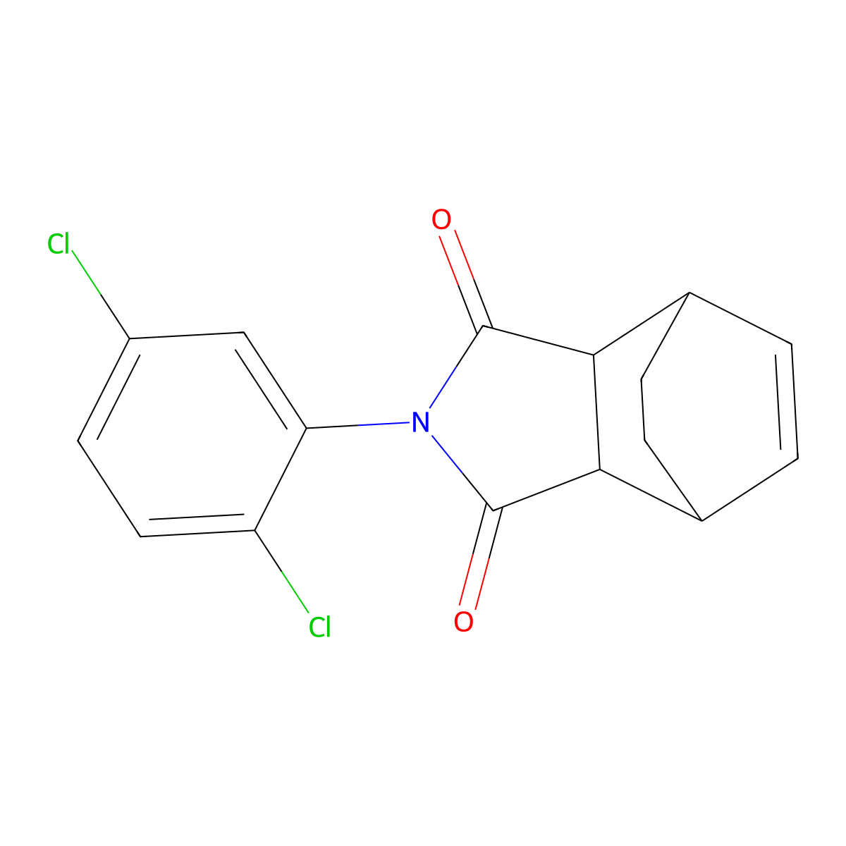 2-(2,5-dichlorophenyl)-3a,4,7,7a-tetrahydro-1H-4,7-ethanoisoindole-1,3(2H)-dione molecular structure, CAS 471917-90-5