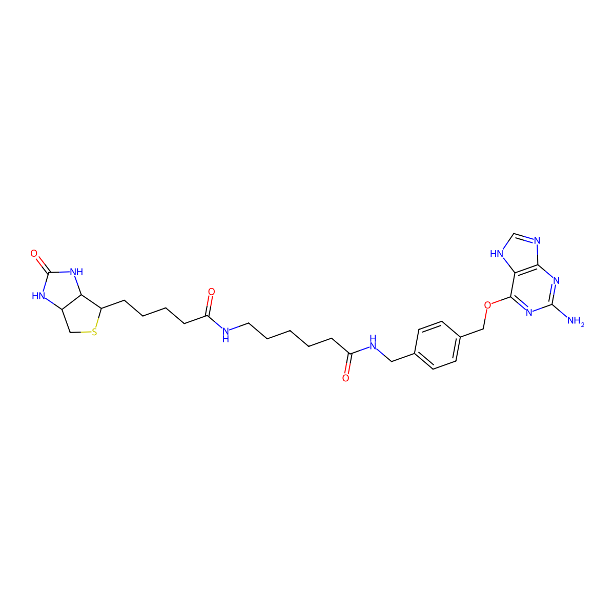 Biotin-SNAP molecular structure, CAS 471918-16-8